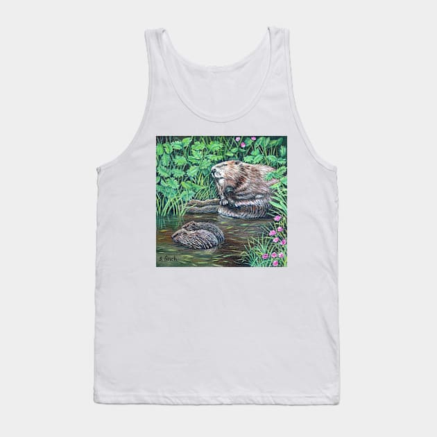 Spirit of Beaver Tank Top by sonia finch